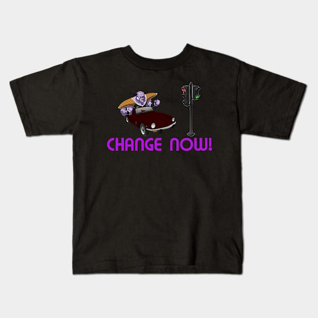 Change Now! Kids T-Shirt by Unmarked Clothes